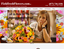 Tablet Screenshot of fieldfreshflowers.com